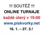 Úterní turnaje na PISKVORKY.NET i v roce 2018!